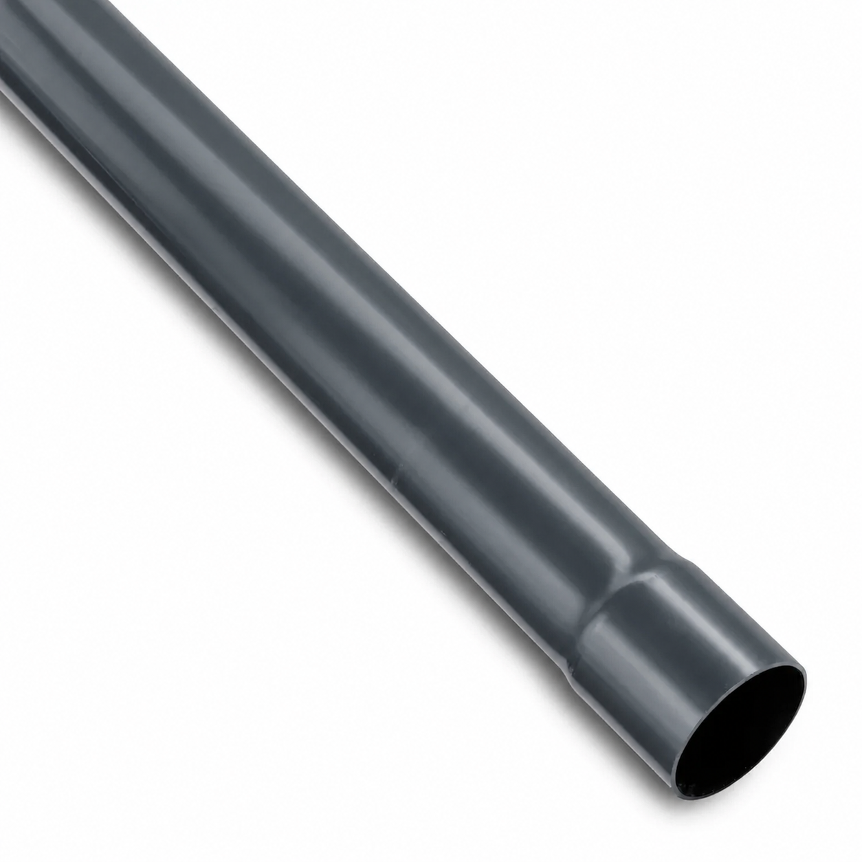 PVC-Kabelschutzrohr mit Klebemuffe nach DIN 16875